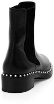Thumbnail for your product : Stuart Weitzman Cline Faux Pearl Leather Chelsea Boots