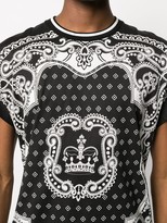 Thumbnail for your product : Dolce & Gabbana bandana and crown print T-shirt