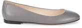 Thumbnail for your product : Sergio Rossi Round Toe Leather Ballet Flats