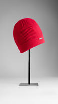 Thumbnail for your product : Burberry Fisherman Rib Wool Cashmere Beanie