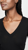 Thumbnail for your product : Vince Long Sleeve Open V Neck Sweater