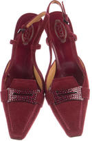Thumbnail for your product : Tod's Embellished Suede Pumps