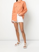 Thumbnail for your product : AGOLDE Parker cut-off denim shorts