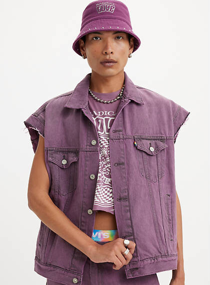 levis purple denim jacket