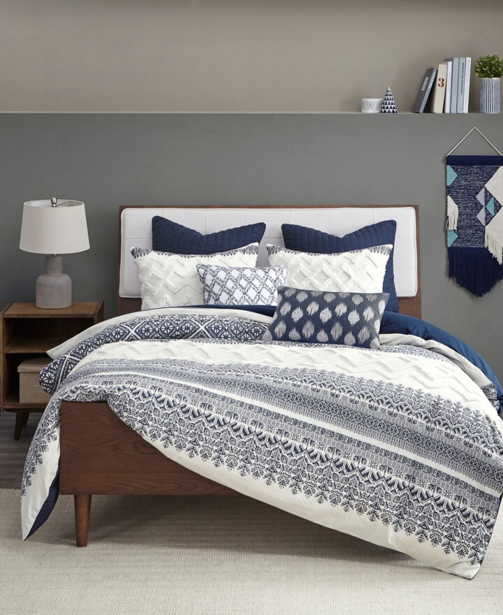 INK+IVY Mila Chenille 3-Pc. Duvet Cover Set Full/Queen