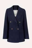 Thumbnail for your product : Giuliva Heritage Collection Stella Double-breasted Wool Blazer - Navy