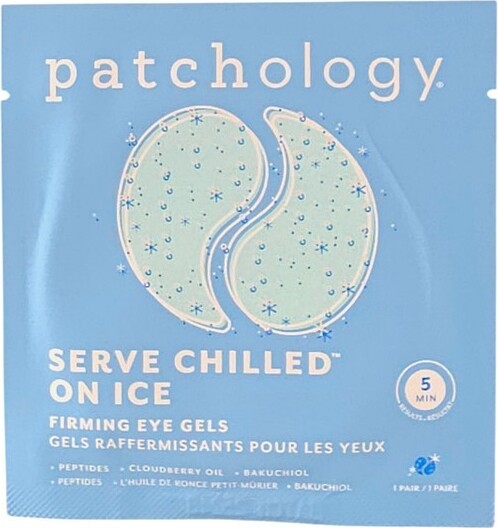 Patchology PatchologyServeChilledOnIceFirmingEyeGels(1Pair)Chilloutandfirmupwithafive-minuteicyrefreshforyoureyes.