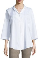 Thumbnail for your product : Lafayette 148 New York Analeigh Bracelet-Sleeve Blouse, White, Plus Size
