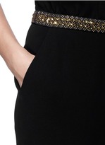 Thumbnail for your product : Nobrand 'Caroline' beaded wrap front jumpsuit