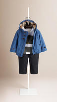 Thumbnail for your product : Burberry Check Detail Zip Front Hooded Jacket