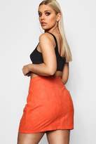 Thumbnail for your product : boohoo Plus Suedette A Line Mini Skirt