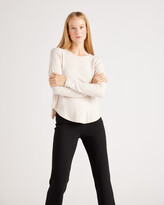 Thumbnail for your product : Quince Brushed Long Sleeve Lounge T-Shirt