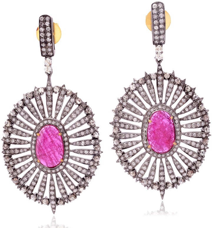 Pave Diamond Drop Earrings | Shop the world's largest collection 