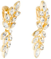 Thumbnail for your product : Kenneth Jay Lane Crystal Leaf Earrings