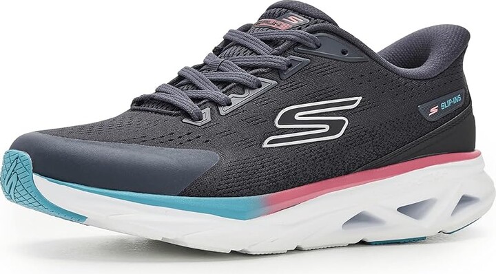 Skechers Glide Step Vortex Hands Free Slip-Ins Women's Shoes Charcoal : 7.5 B - Medium Synthetic