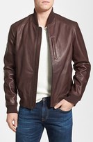 Thumbnail for your product : Cole Haan Leather Bomber Jacket