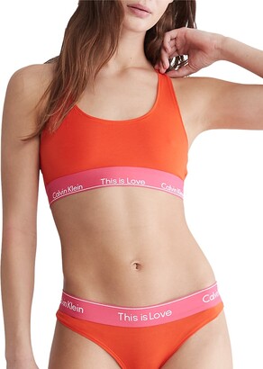 Calvin Klein Underwear LINED BRALETTE - T-shirt bra - cool melon/orange 