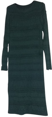 Nina Ricci Green Silk Dress for Women