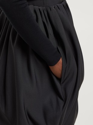 Calvin Klein Gathered High-rise Bubble-hem Skirt - Black