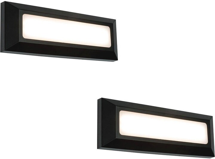 Loops 2 PACK Outdoor IP65 Pathway Guide Light - Direct 3W Warm White ...