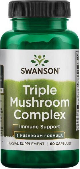 Swanson Health Products Swanson Herbal Supplement Triple Mushroom Complex Capsule 60ct.