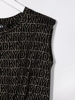 Thumbnail for your product : DKNY TEEN logo-print cropped vest