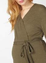 Thumbnail for your product : **Maternity Khaki Longline Tie Cardigan