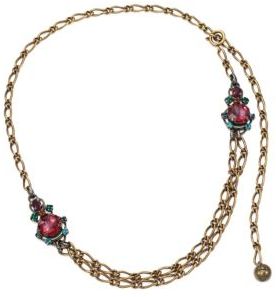 Lanvin Crystal Chain Necklace