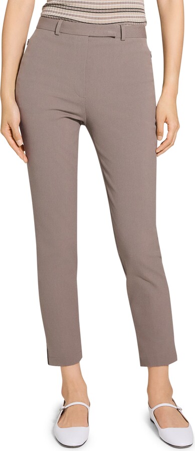Theory Bistretch High Waist Taper Pants