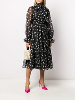 Thumbnail for your product : Dolce & Gabbana Sheer Polka Dot Dress