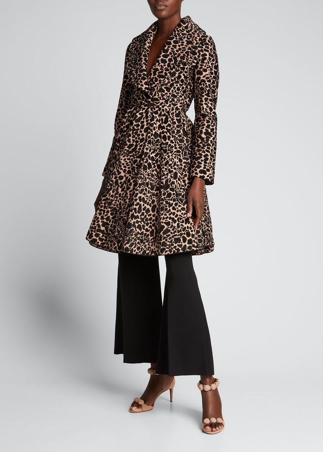 alaia leopard coat