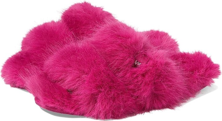 Michael Kors, Shoes, Michael Kors Pink Fuzzy Slippers