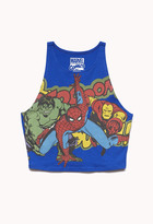 Thumbnail for your product : Forever 21 Rescue Me Superhero Crop Top
