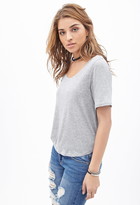Thumbnail for your product : Forever 21 Scoop Neck Boxy Tee