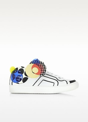Pierre Hardy Multicolor White Leather Sneaker