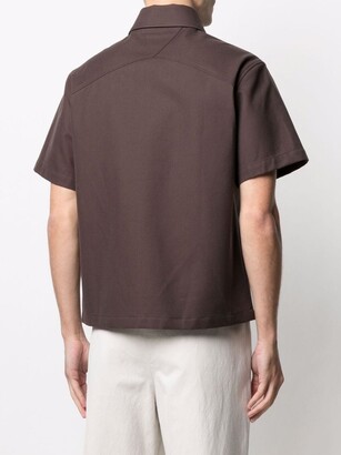 Bottega Veneta Slit-Pocket Short-Sleeve Shirt