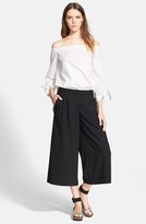 Thumbnail for your product : Tibi Off the Shoulder Cotton Poplin Tunic