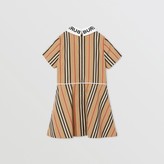 Thumbnail for your product : Burberry Logo Print Icon Stripe Cotton Poplin Dress