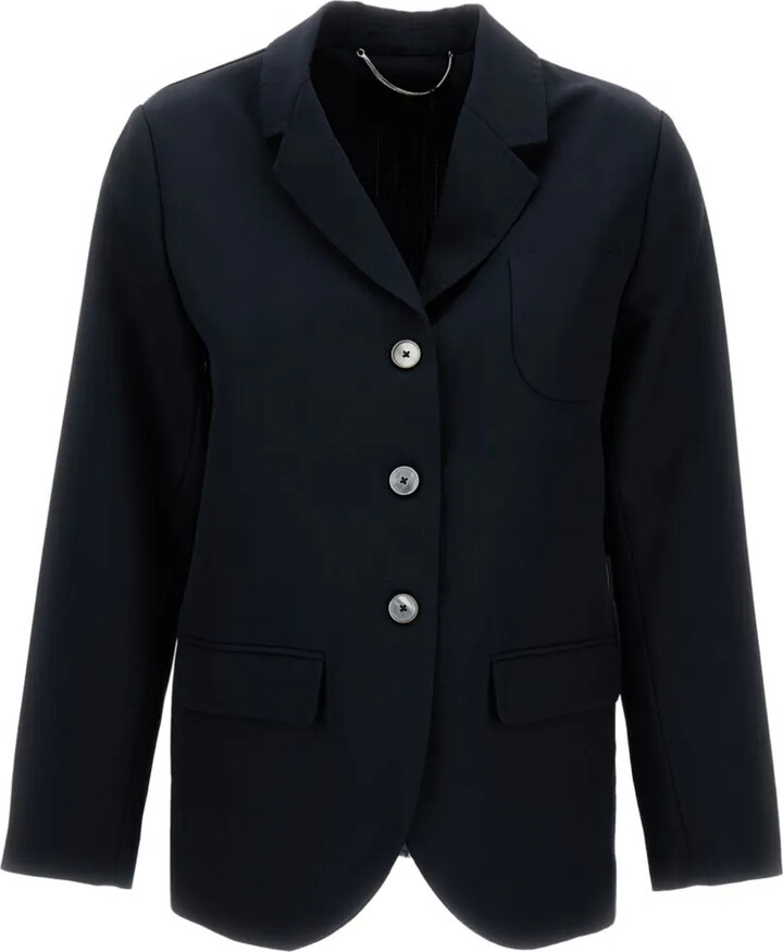 True Royal Button Notched Jacket
