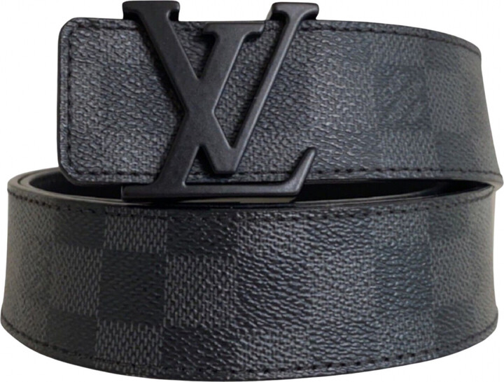 LV Sunset Initiales Reversible Belt Monogram Eclipse Canvas and Leather  Wide 95