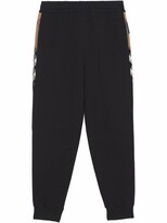 Thumbnail for your product : Burberry Stephan Vintage Check-detail track pants