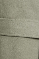 Thumbnail for your product : Diane von Furstenberg Pleated belted wool-felt coat