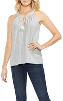 Thumbnail for your product : Vince Camuto Tassel Neck Halter Cotton Top