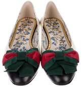 Thumbnail for your product : Gucci 2018 Jane Leather Ballet Flat