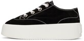 Thumbnail for your product : MM6 MAISON MARGIELA Black Suede Platform Sneakers
