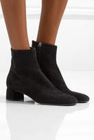Thumbnail for your product : Prada Logo-appliqued Suede Ankle Boots