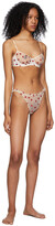 Thumbnail for your product : Le Petit Trou Beige & Red Ciara Bra