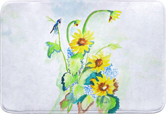 Dovecove Sunflower & Bird Bath Mat