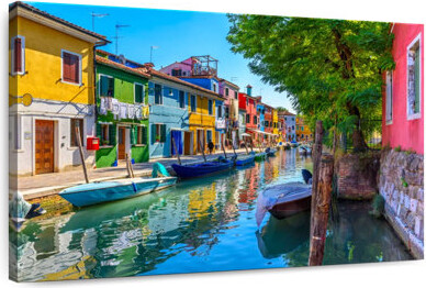 Ebern Designs Lilie Vibrant Burano Canal