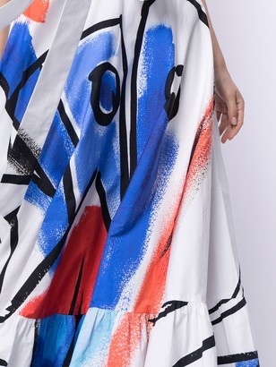 Stella Jean Abstract-Print Maxi Skirt